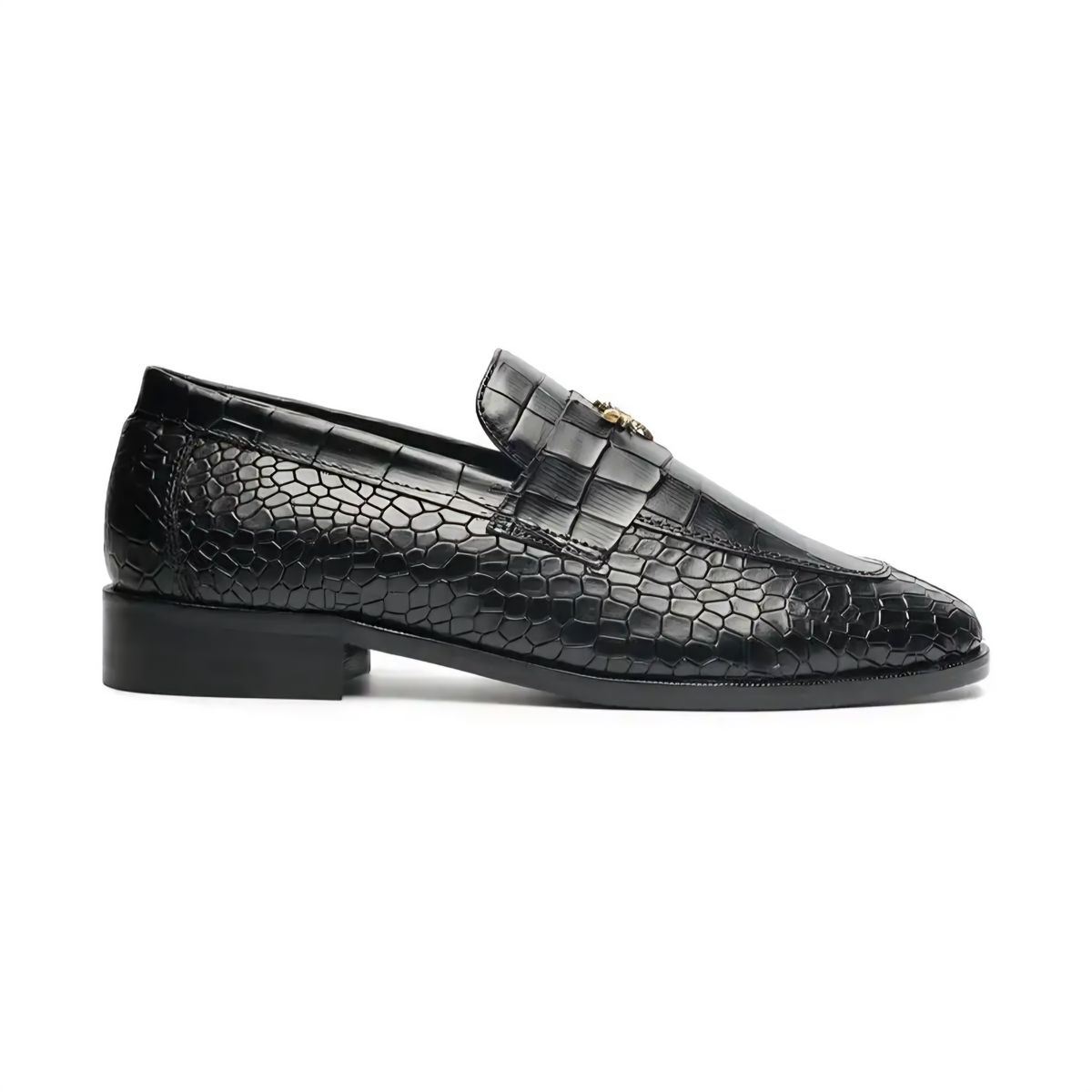 Peter Monk Men Textured Tunit Loafer Wooden Sole