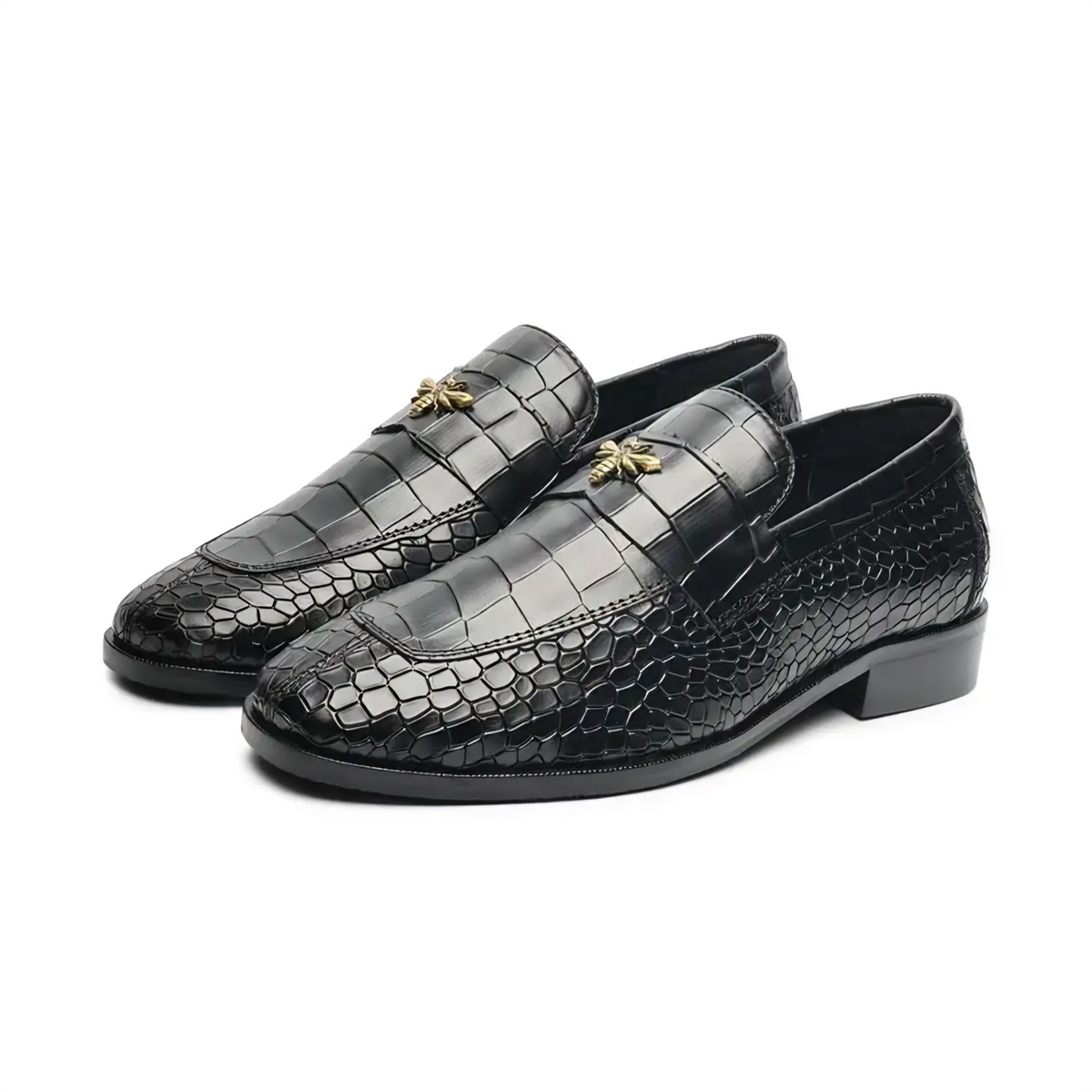 Peter Monk Men Textured Tunit Loafer Wooden Sole