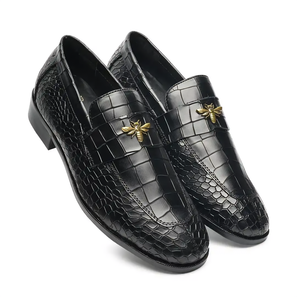 Peter Monk Men Textured Tunit Loafer Wooden Sole