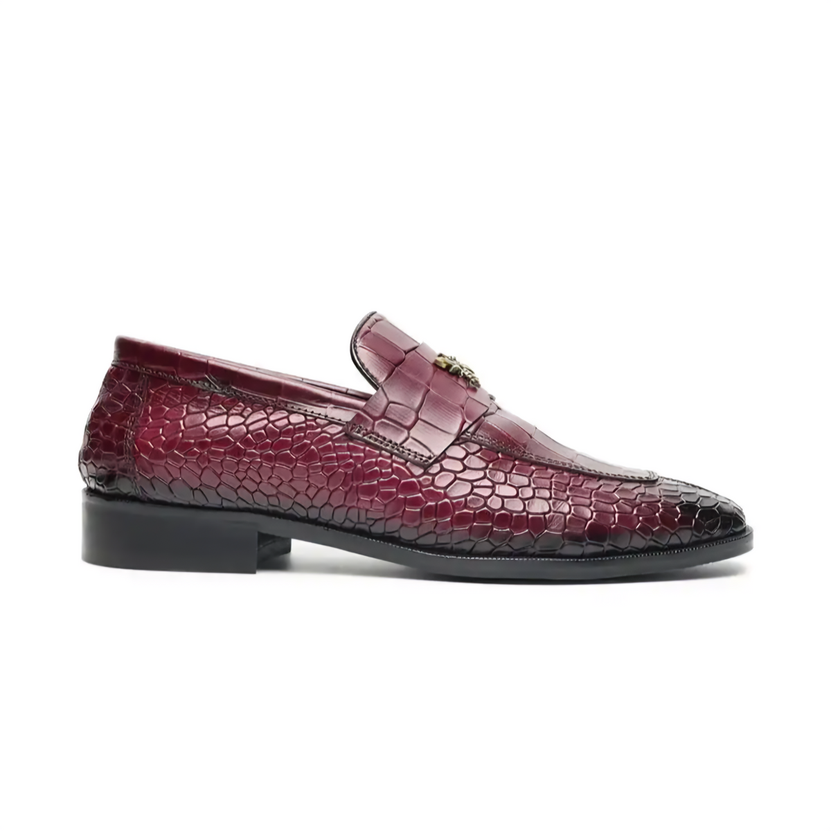 Peter Monk Men Textured Tunit Loafer Wooden Sole